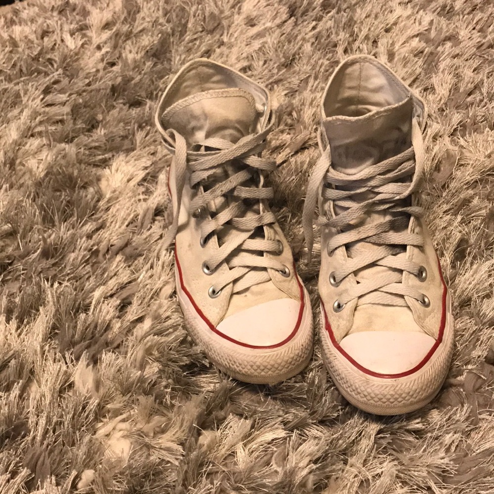 high top white converse